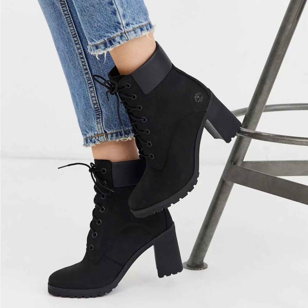 Timberland Allington Lace-Up 6-Inch Boots, Black Nubuck